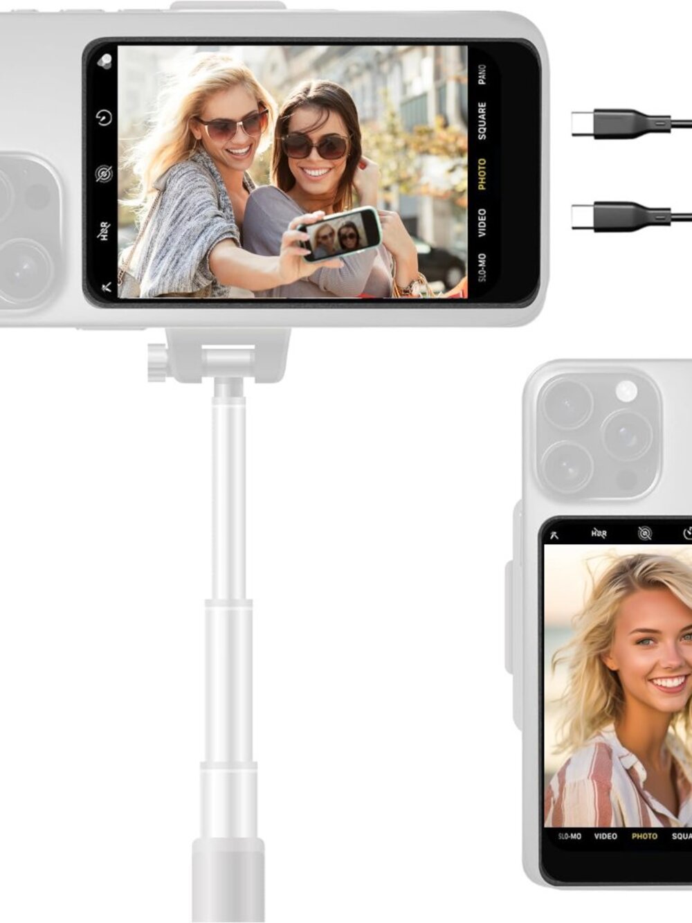 NEW SYNCO XView M4 Wireless Magnetic Phone Vlog Selfie Monitor 4K / 1080p Rear
